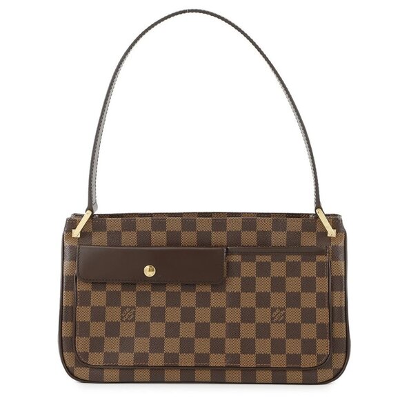 LOUIS VUITTON Aubagne Damier Ebene Canvas Red - Picture 1 of 10